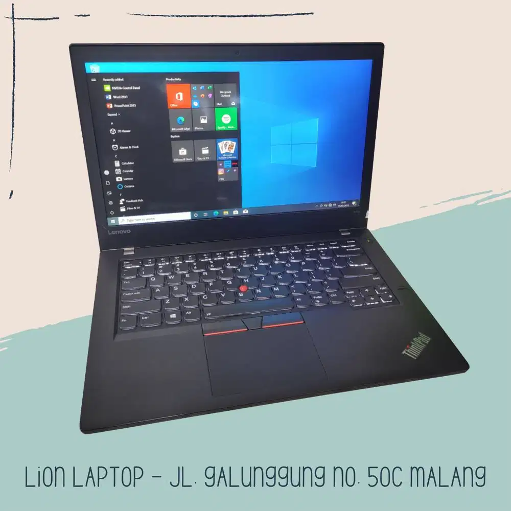 RAM 8GB SSD 256GB i5 Touchscreen Lenovo Thinkpad T470 [25|03]