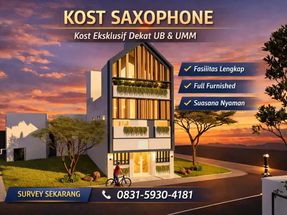 Jual Kost Saxophone Malang Lokasi Super Strategis Dekat UMM Sudah Berjalan dan Menghasilkan