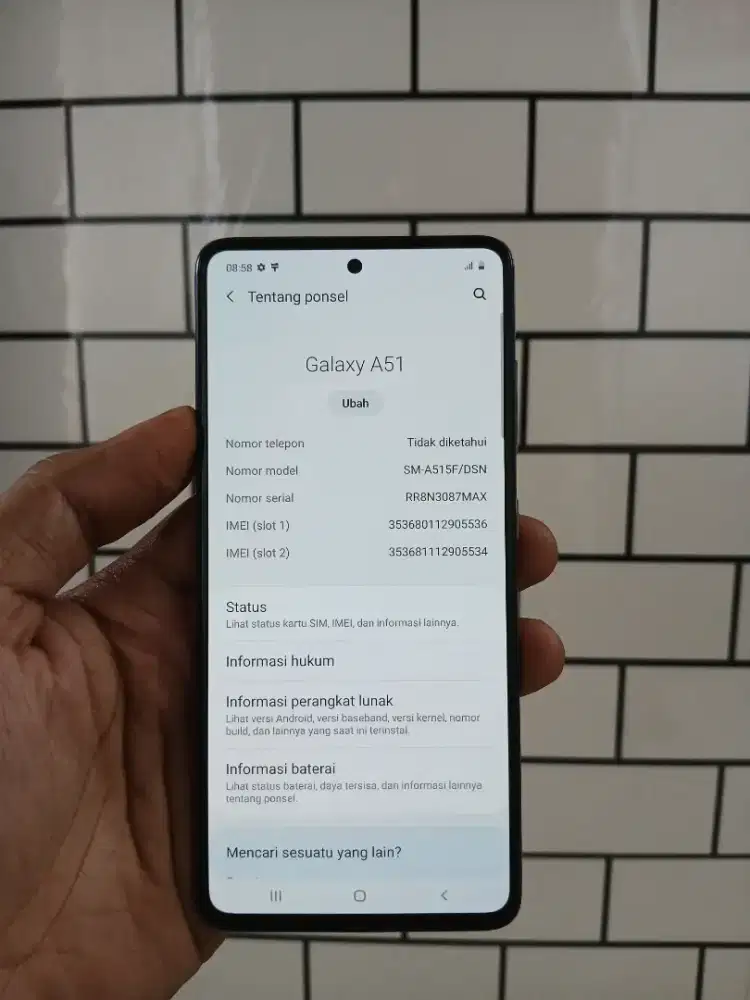 Samsung a51 ram8/128gb