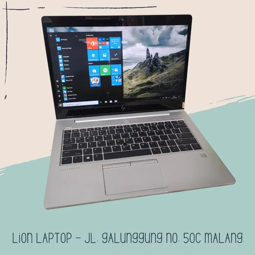 Core i7 gen 8 RAM 8GB Touchscreen Slim HP Elitebook 830 G6 [25|03]