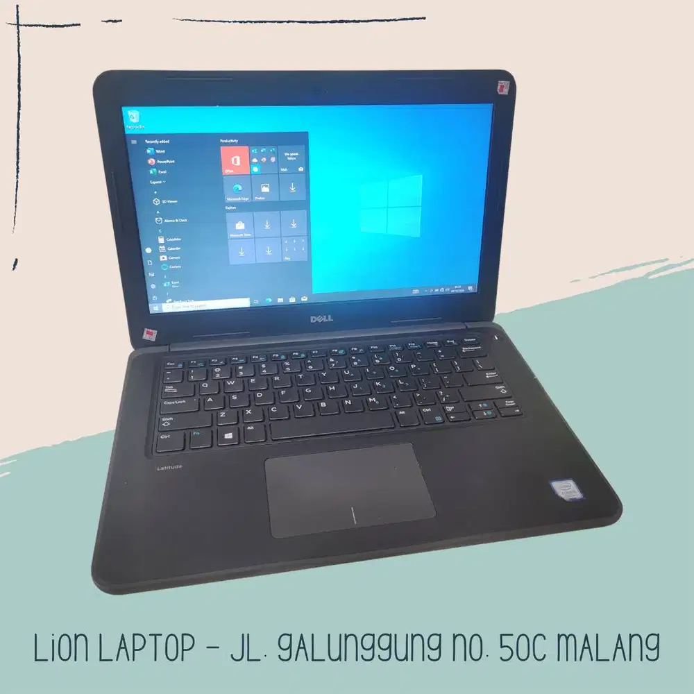 Core i5 Gen 7 Murah Mulus RAM 8GB SSD 256GB Dell Latitude 3380 [25|03]