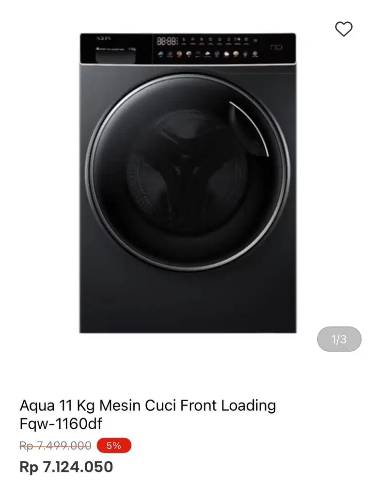 WM AQUA FRONT LOAD 11kg