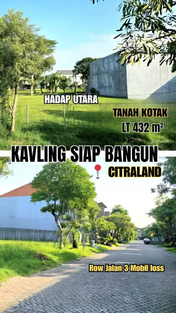 Kavling RAFFLES GARDEN Citraland Utama