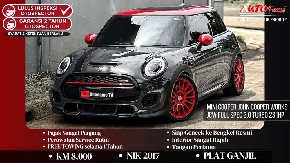 KM 8RB Mini Cooper John Cooper Works JCW Full Spec 2.0 Turbo 231HP 201