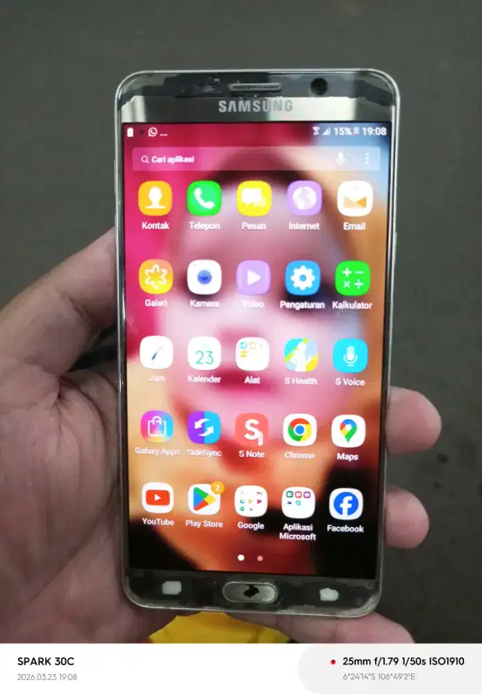 Jual Cepat HP Samsung Galaxi Note 5 Bisa NFC & Kartu perdana 4G LTE