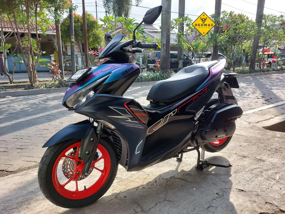(DP 300 Rb)‼️ Yamaha Aerox Cyber City Biru 2023 Cash / Kredit