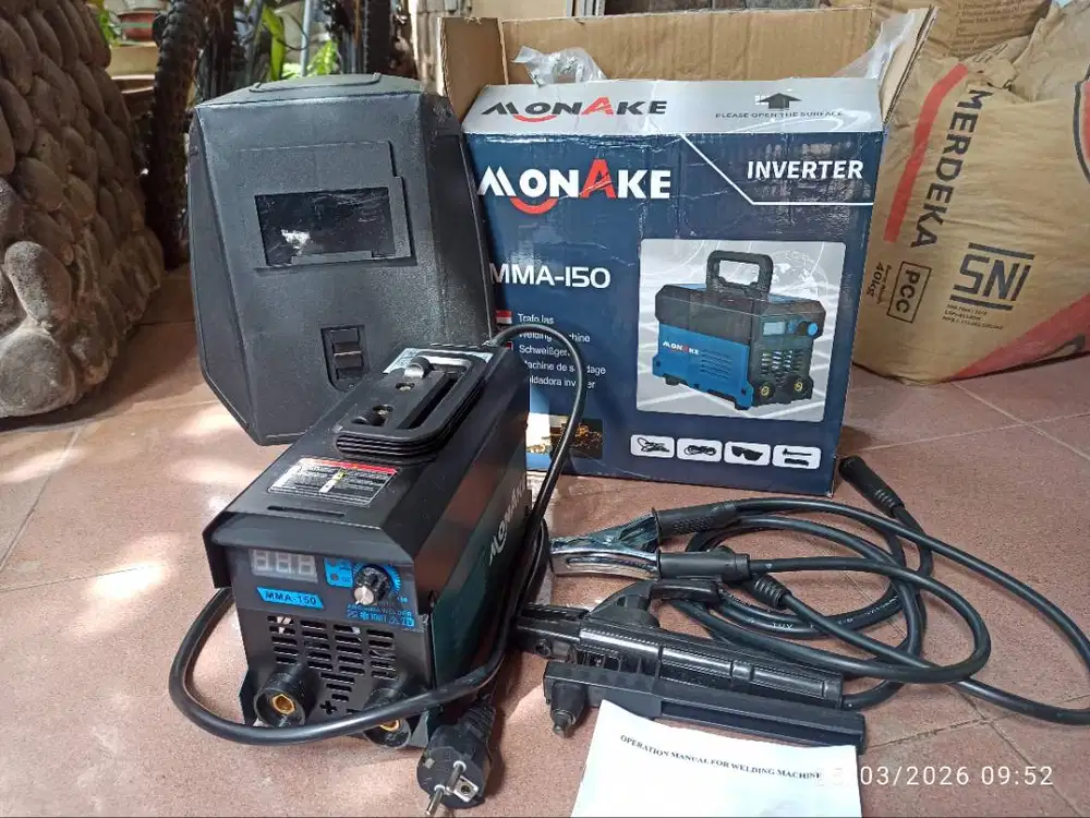 Alat Las mesin las Monake MMA 150 inverter baru dijual bekas