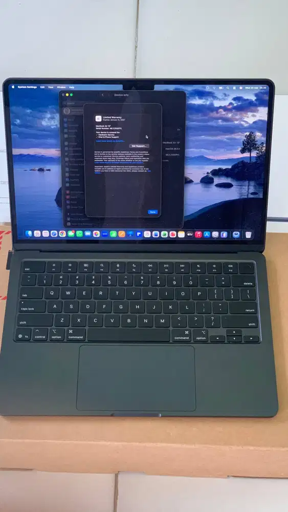 JUAL MacBook Air 13 M4 – 16GB/256GB – Midnight – MULUS LIKE NEW