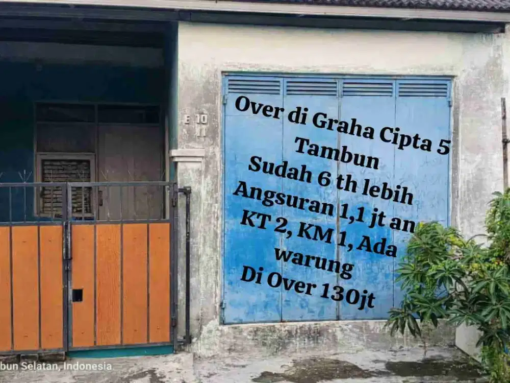 Take Over Rumah Subsidi Wilayah Tambun, Cibitung, Bekasi