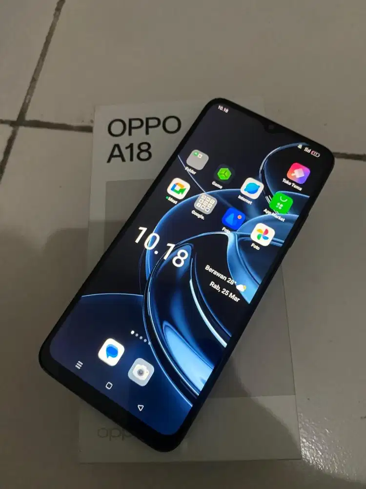 Jual Oppo A18 4+4 128gb Mulus