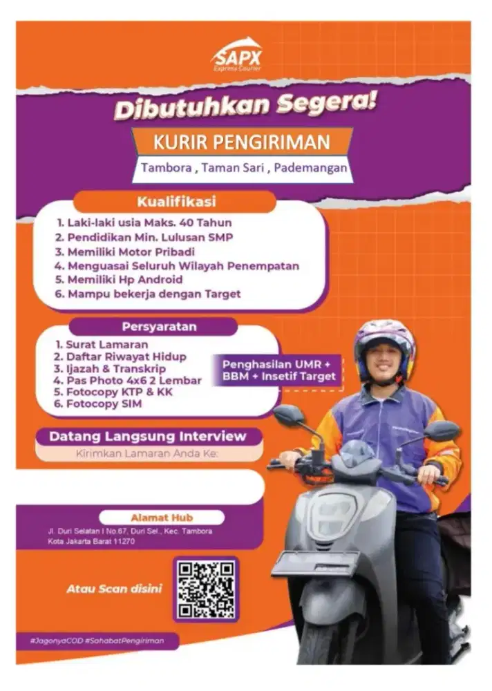 Kurir delivery dan Pickup