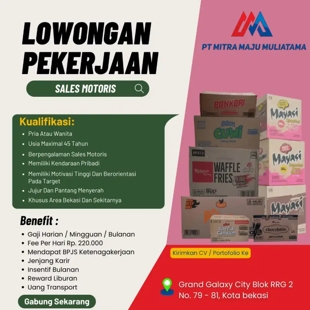 LOWONGAN SALES MOTORIS