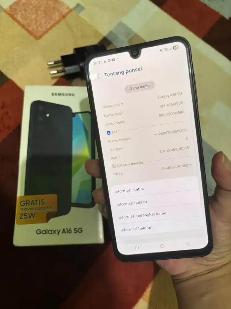 Samsung a16 5G 8/256 fullset mulus