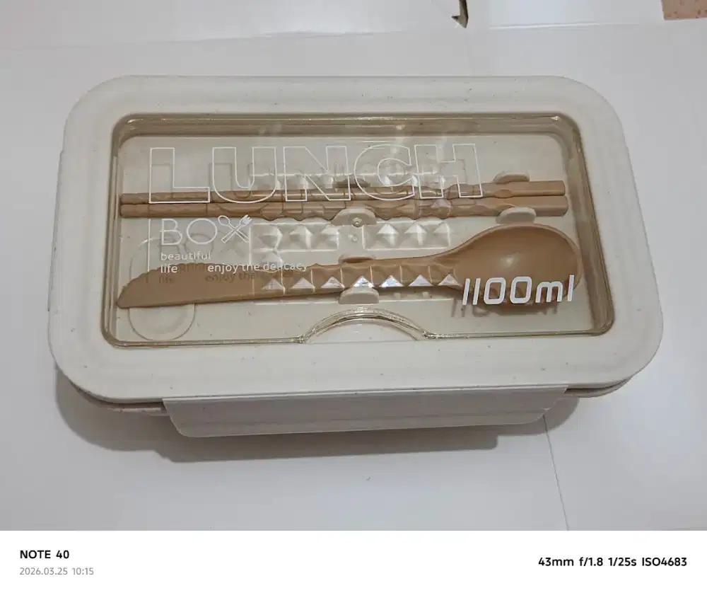 Kotak makan /Lunch box sekat 2