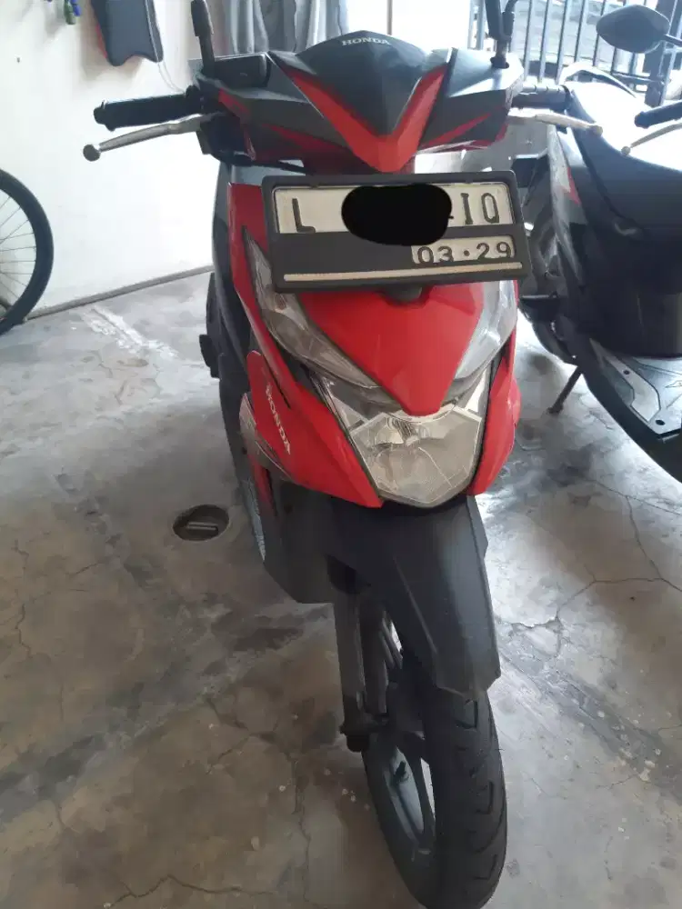 Honda beat ISS thn 2019 merah hitam