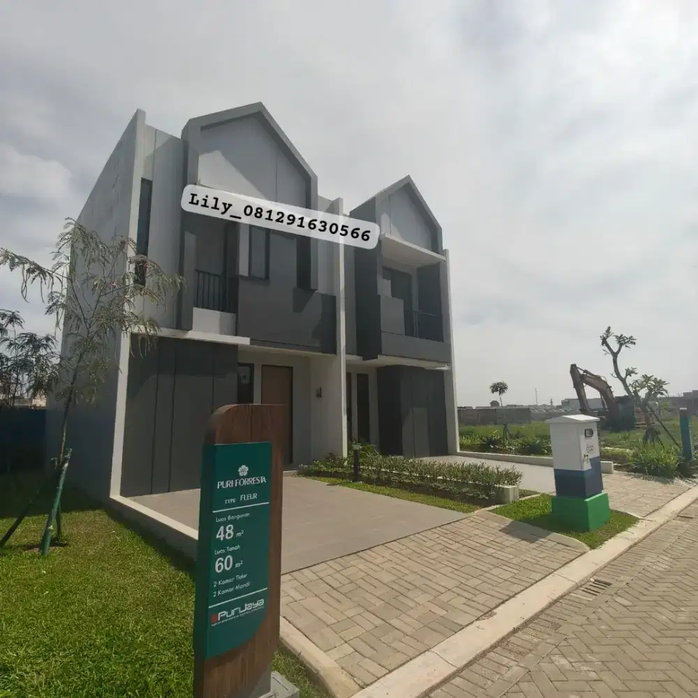 Rumah tangerang cluster forresta puri kaya free ppn