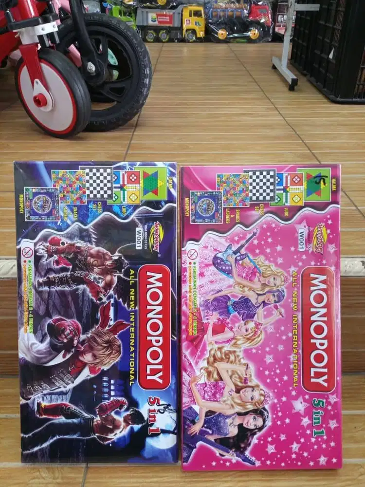 mainan anak monopoly 5in1 besar
