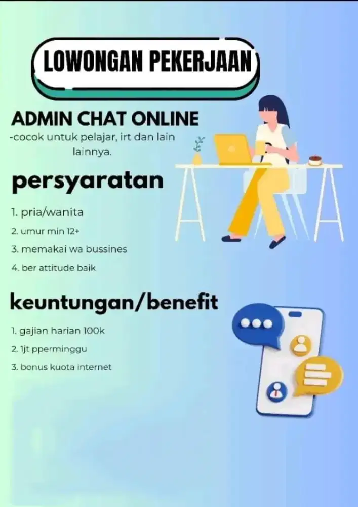 Job Admin Chat online