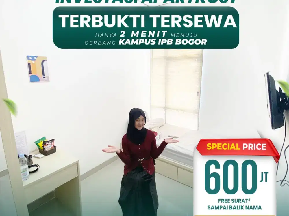 Dijual Rumah Kos Dekat Kampus IPB Bogor - Opsi 4 & 6 Kamar (Bisa Nego)