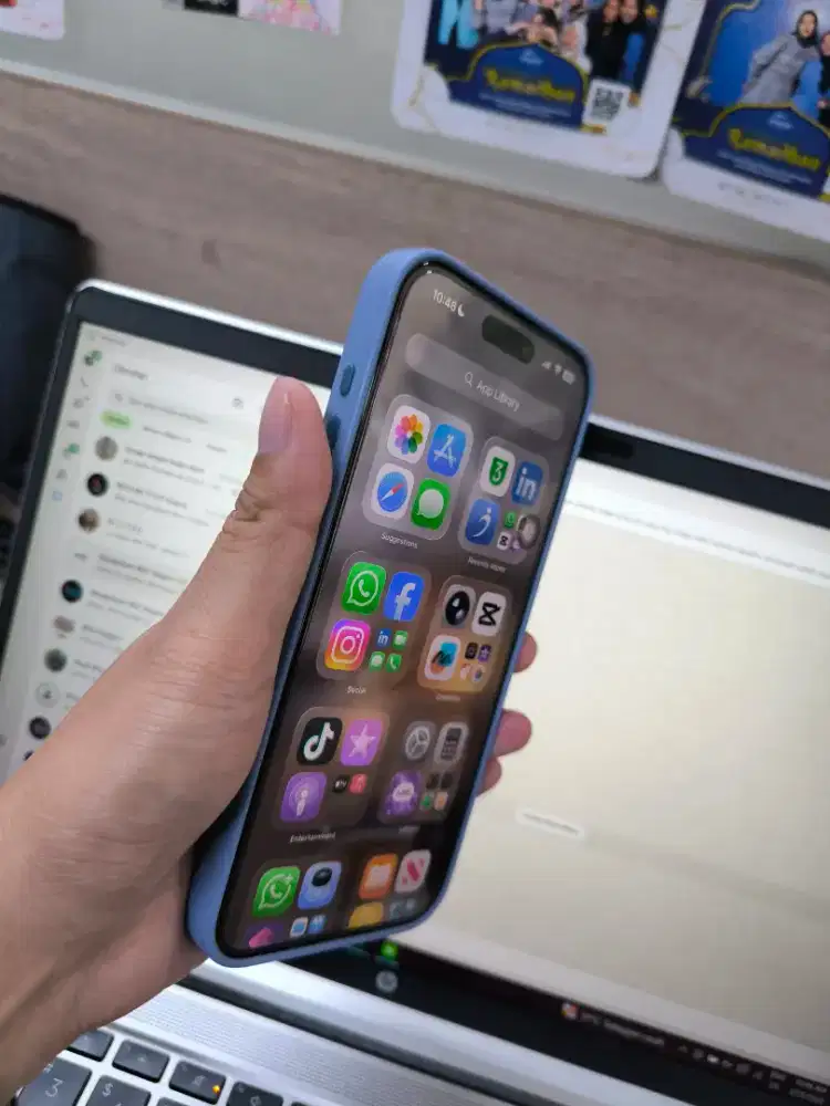 Jual iPhone 15 Promax 256 - Blue Platinum