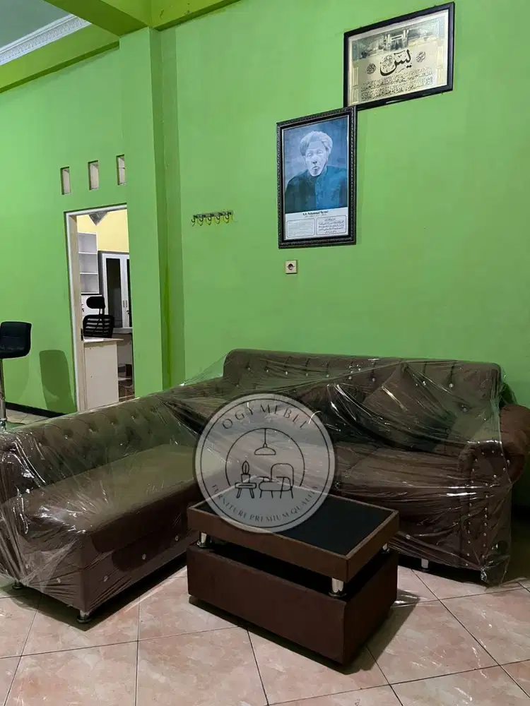 READY SOFA TAMU L KANCING TERMURAH SALE