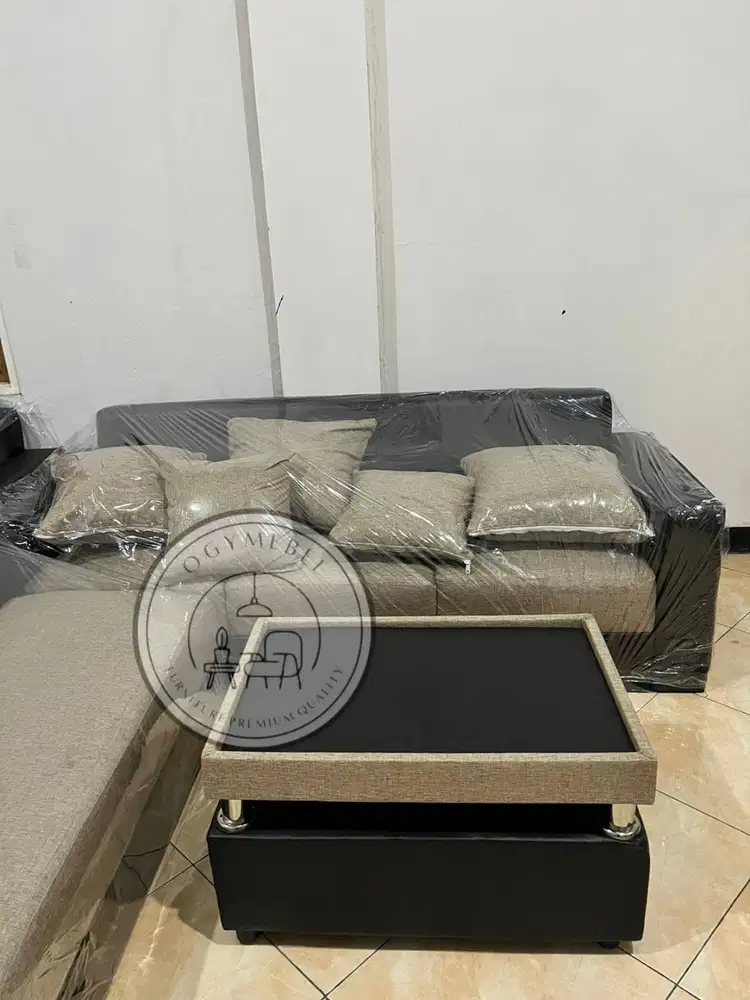 DISKON ! SOFA TAMU L PUTUS MINIMALIS TERMURAH SALE
