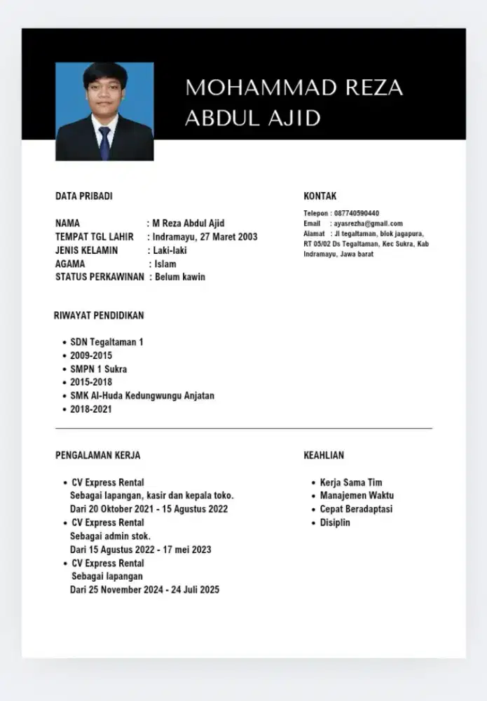 Info lowongan kerja dong