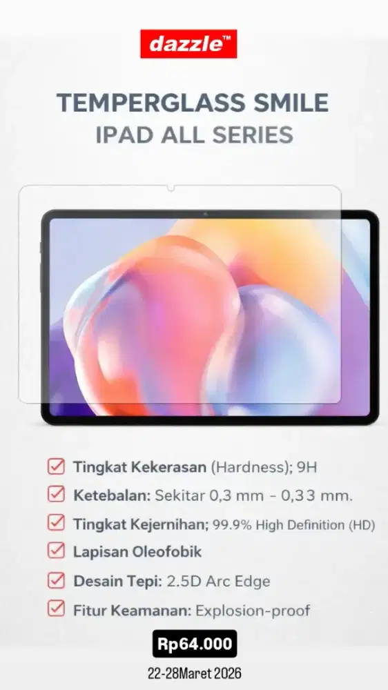 Temperglass Smile for Ipad