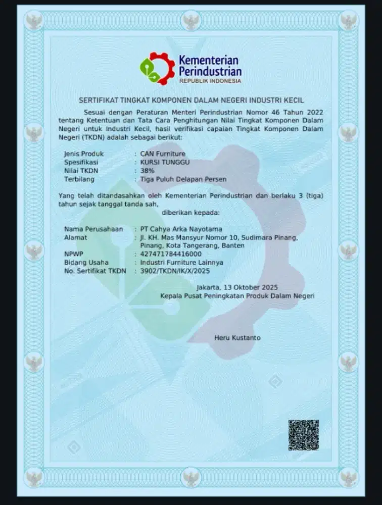 Pembuatan Idak, tkdn, cdakb