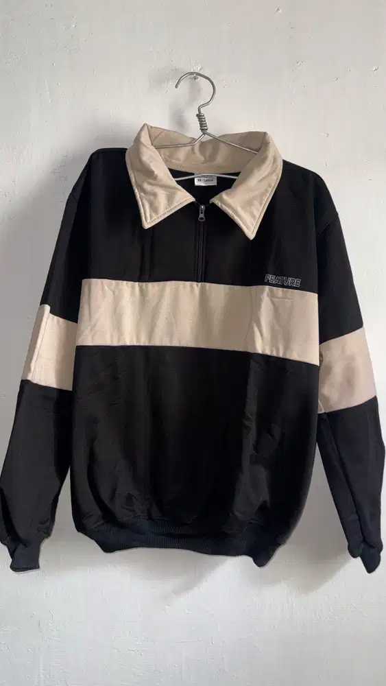 Sweatshirt Rugby Halfzip Jaket Feature Size XXL