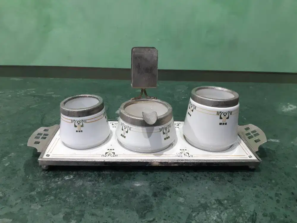 set tempat gula kopi dan teh kramik