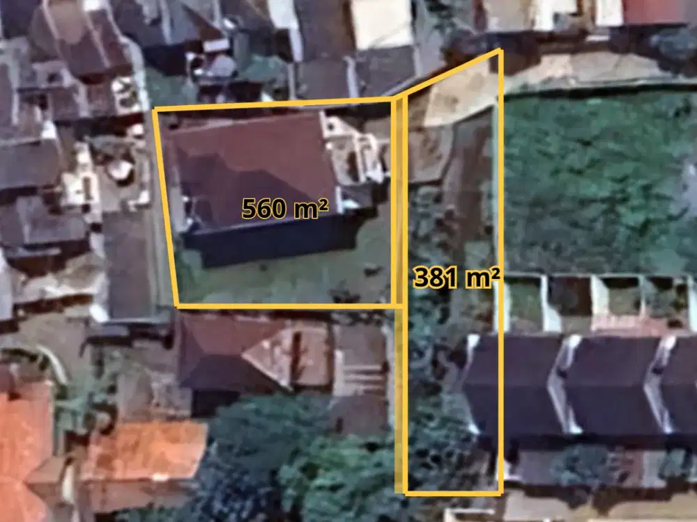 Tanah Murah di Cinangka 941 m² – 2 Juta/m², Bisa Per SHM 560 m² & 381 m²