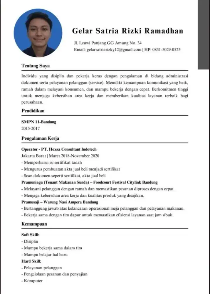 serang mencari pekerjaan