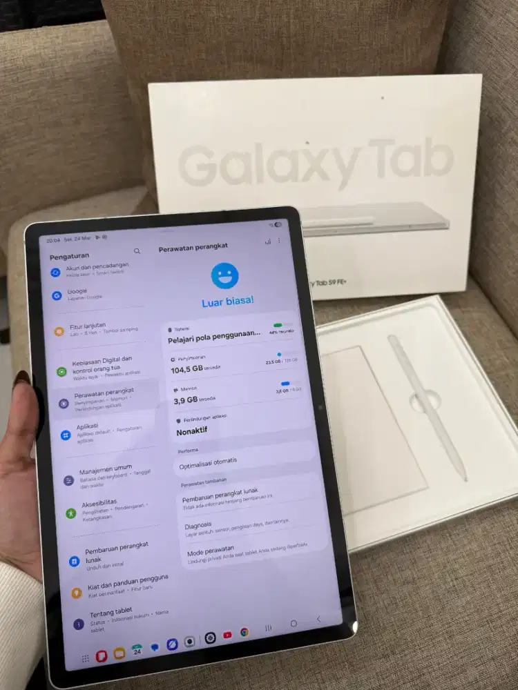 Tab Samsung s9 fe plus