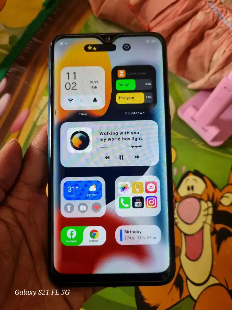 Oppo A7 3/64 warna hijau