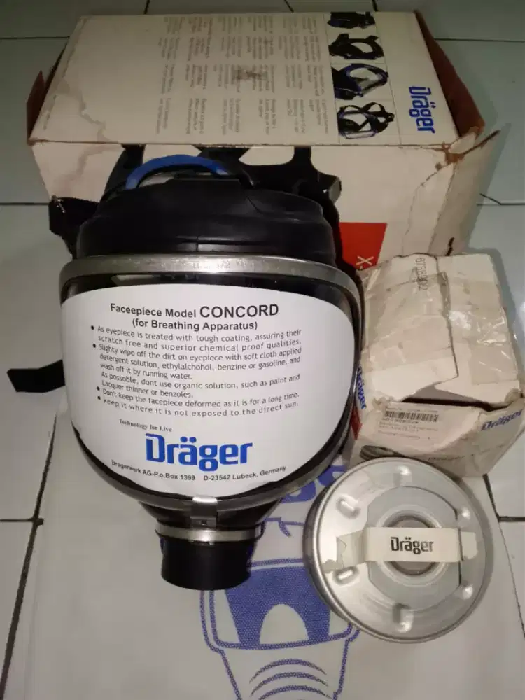 Masker Full Face Dan filter Drager X-plore Rd 40 Breathing Maks