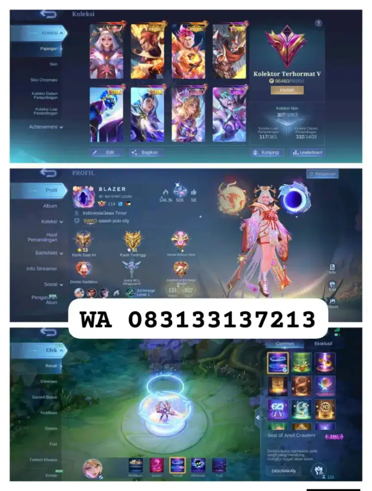 JUAL AKUN MOBILE LEGEND AMANAH DAN TERPERCYA