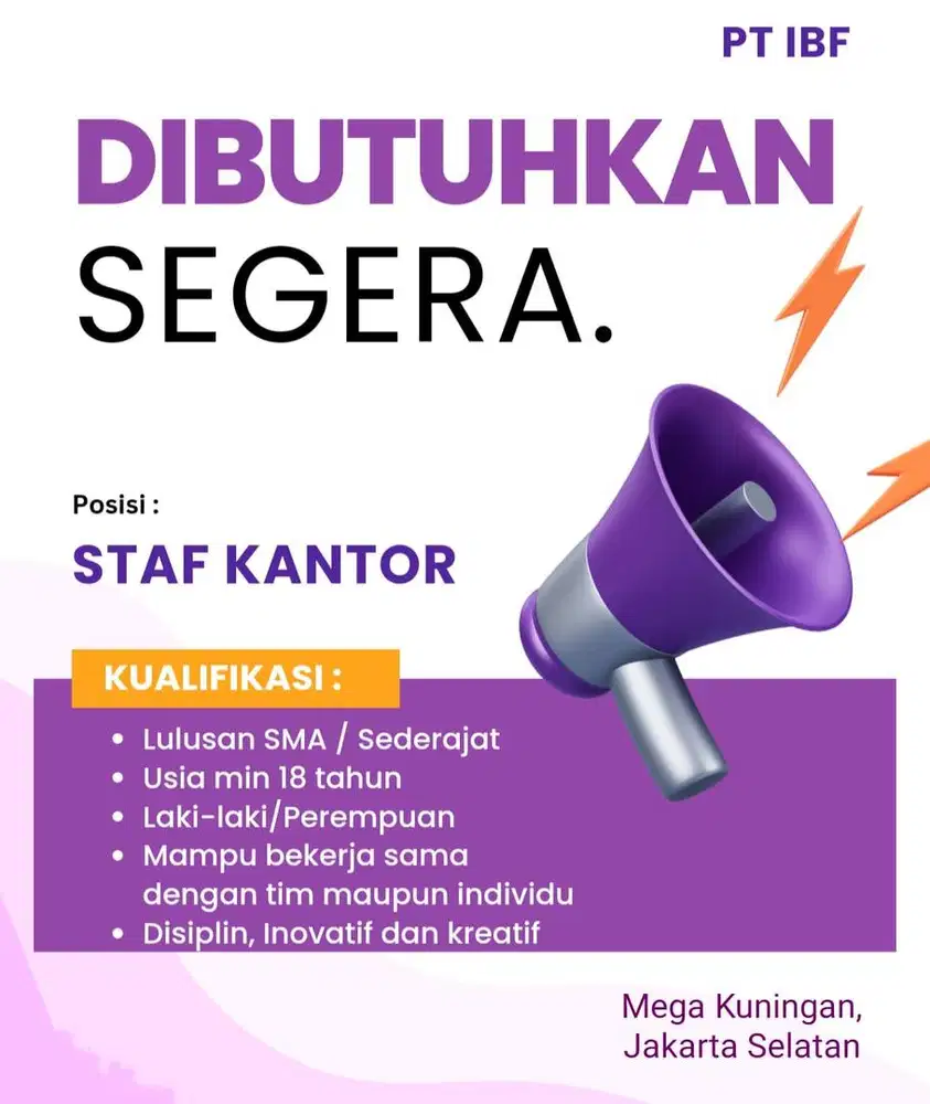 YUK SEND CV KALIAN!