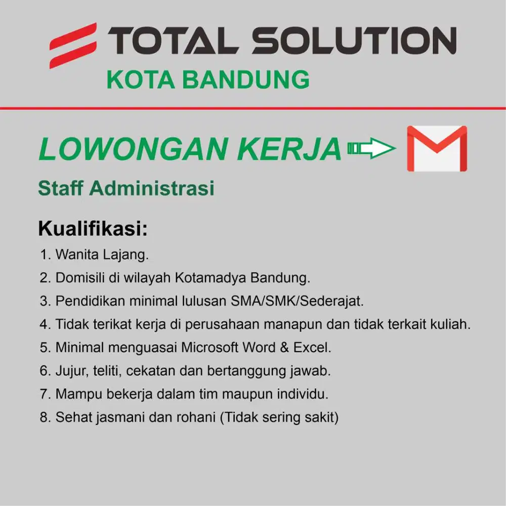 Lowongan Kerja Admin