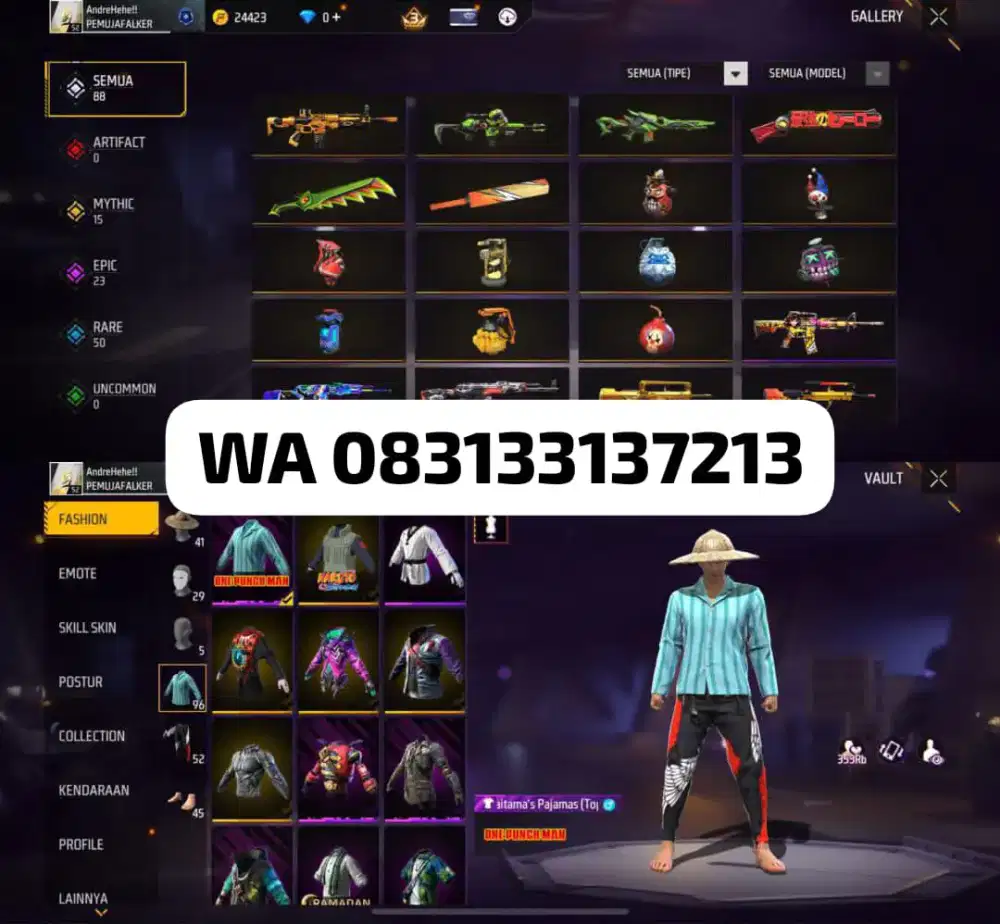 AKUN FF YANG JELAS AMANAH DAN TERPERCAYA