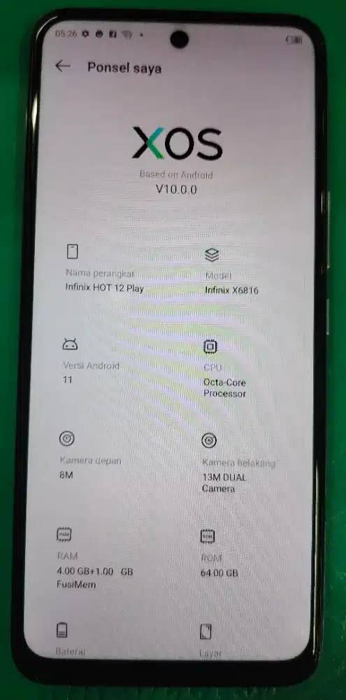 INFINIX HOT 12PLAY 4+1/64Gb HP ONLY