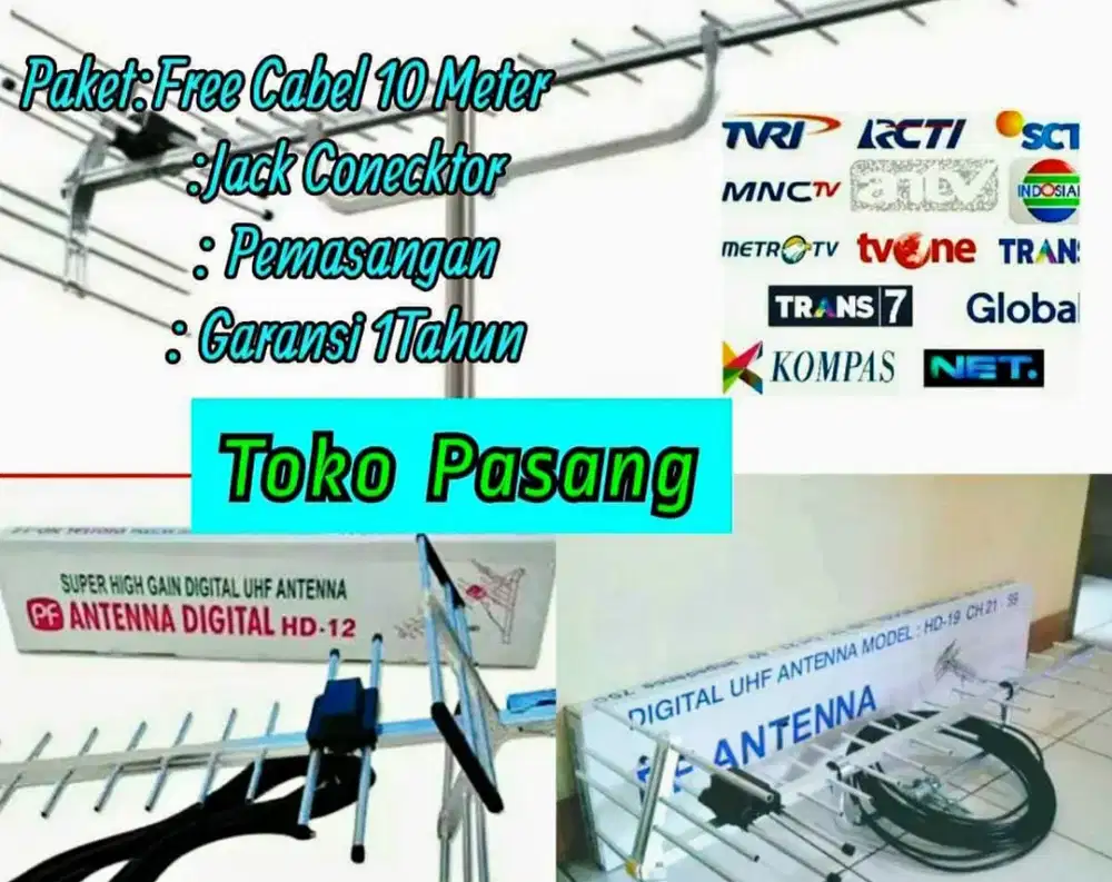 Pusat Instalasi Pemasangan Antena Hd19 Digital