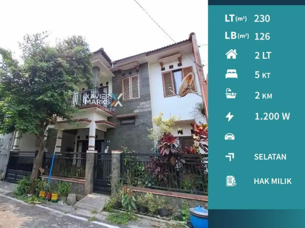 Dijual Rumah Terawat 2Lt Bersih Ada Taman Siap Huni Lingkungan Asri dan Selangkah Kantor Pelayanan Terpadu dan Pasar Gadang di Puri Cempaka Putih