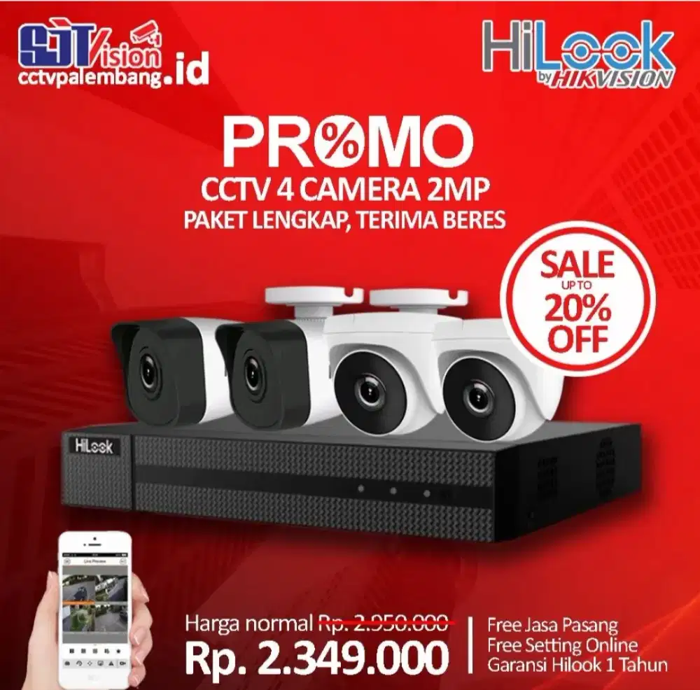 Promo Paket Cctv 4 Camera
