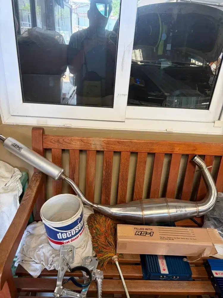 Knalpot full rs1 ninja r/ss pemakaian 2minggu