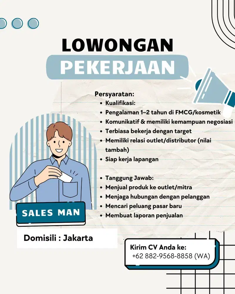 Sales Eksekutif (SalesMan)