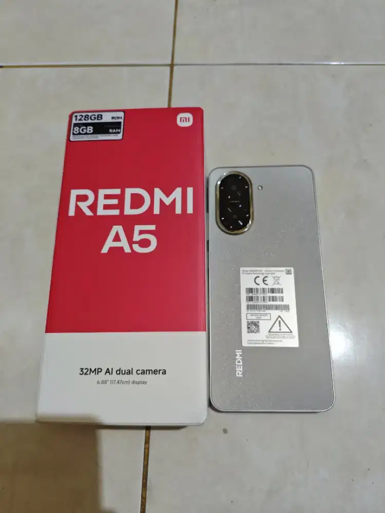 redmi A5 ram 4+4/128GB fullset mulus tanpa minus,nego
