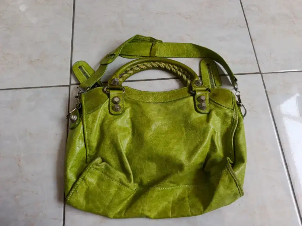 Tas Balenciaga City Bag Hijau