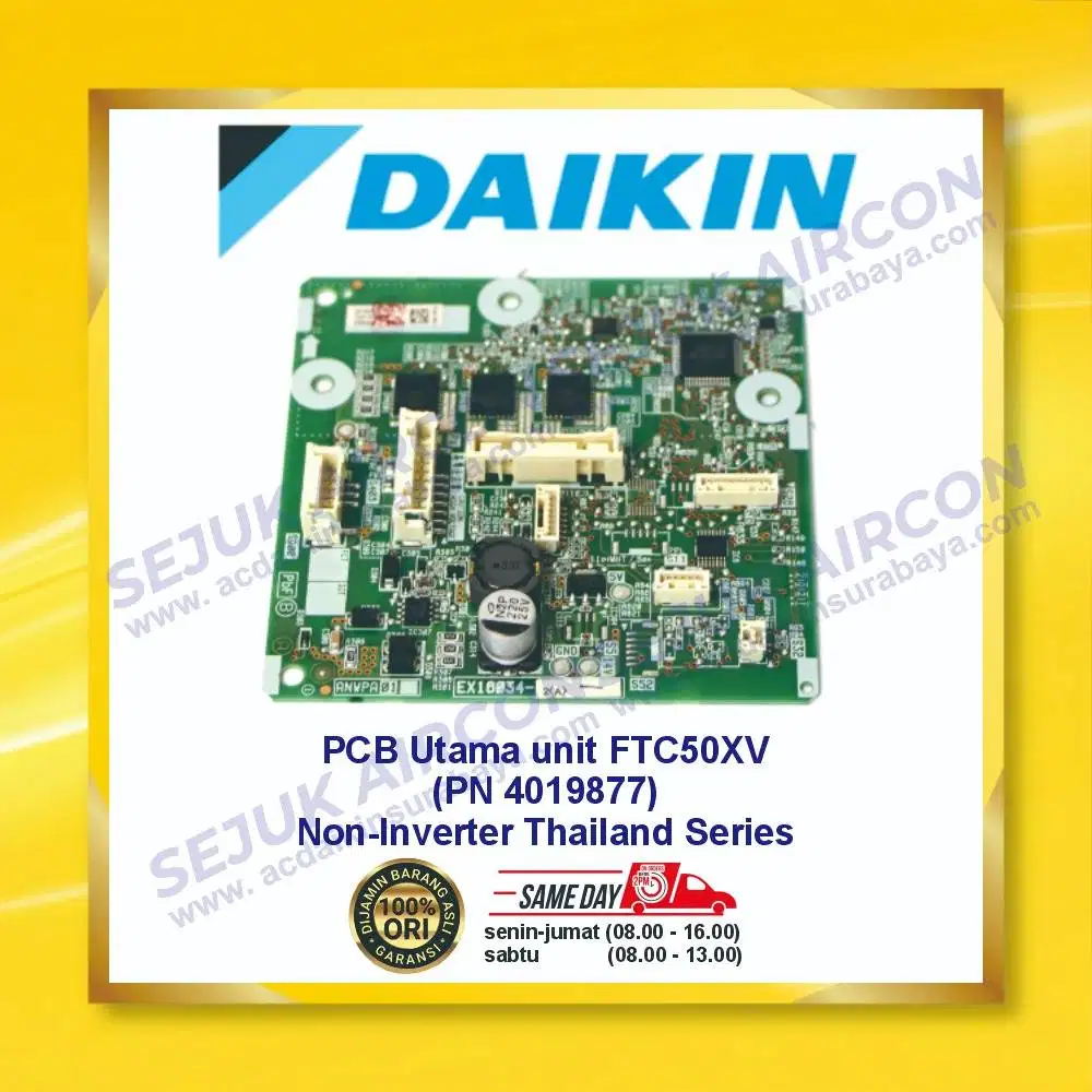 MODUL PCB UTAMA AC DAIKIN FTC50XV ORIGINAL (P/N 4019877)