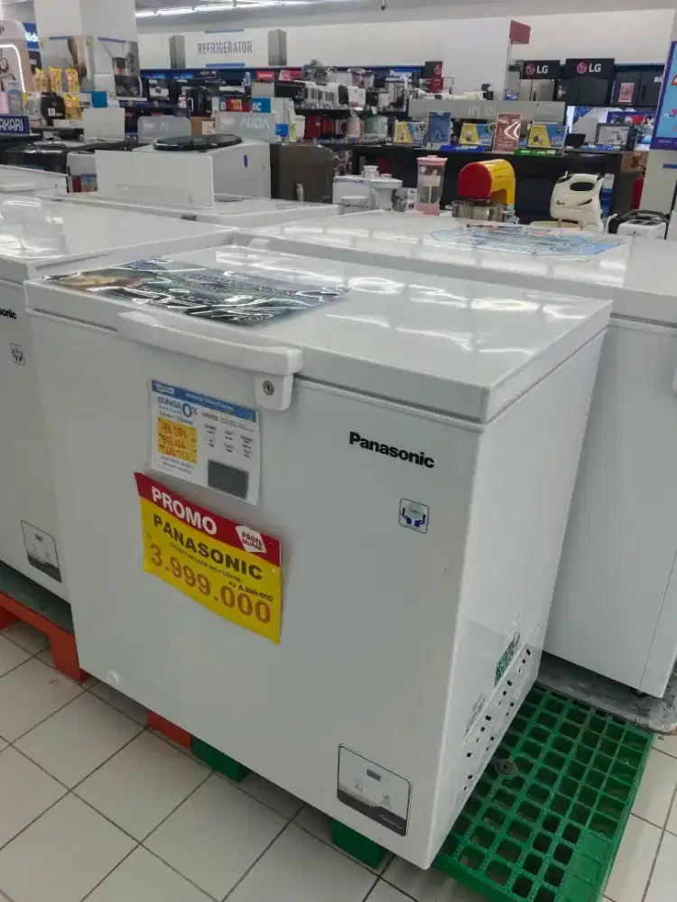 Frezer box Panasonic bisa dicicil bunga mulai 0% cukup KTP aja